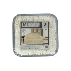 SOFA COVER 2 SEATER CANVAS IVORY MICASA SOFA COVER 2 SEATER CANVAS IVORY MICASA